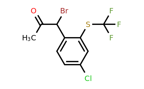 1803763-86-1 | 1-Bromo-1-(4-chloro-2-(trifluoromethylthio)phenyl)propan-2-one