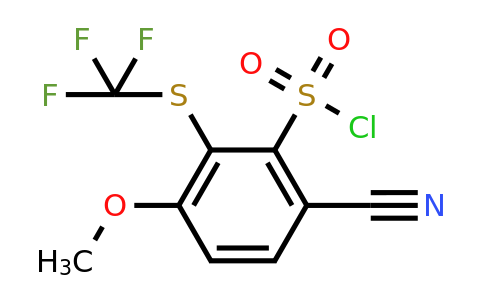 1803763-88-3 | 6-Cyano-3-methoxy-2-(trifluoromethylthio)benzenesulfonylchloride