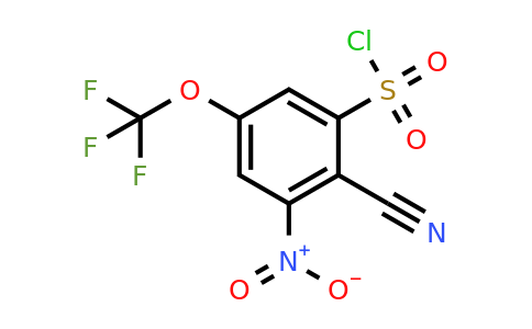 1803763-89-4 | 2-Cyano-3-nitro-5-(trifluoromethoxy)benzenesulfonylchloride