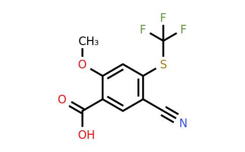 1803763-92-9 | 5-Cyano-2-methoxy-4-(trifluoromethylthio)benzoic acid