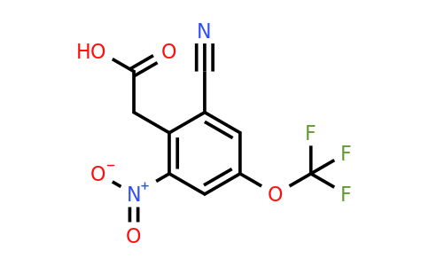 1803764-04-6 | 2-Cyano-6-nitro-4-(trifluoromethoxy)phenylacetic acid