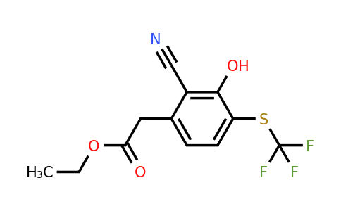 1803764-72-8 | Ethyl 2-cyano-3-hydroxy-4-(trifluoromethylthio)phenylacetate