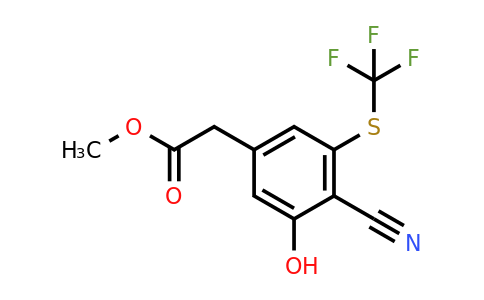 1803764-88-6 | Methyl 4-cyano-3-hydroxy-5-(trifluoromethylthio)phenylacetate
