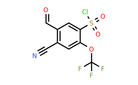 4-Cyano-5-formyl-2-(trifluoromethoxy)benzenesulfonyl chloride