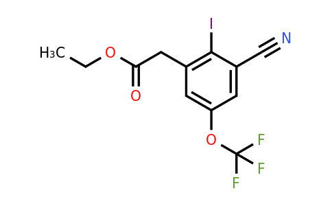 1803765-38-9 | Ethyl 3-cyano-2-iodo-5-(trifluoromethoxy)phenylacetate