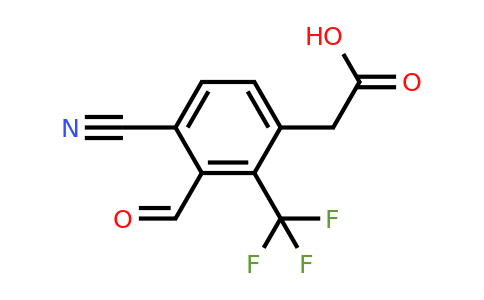 1803765-49-2 | 4-Cyano-3-formyl-2-(trifluoromethyl)phenylacetic acid