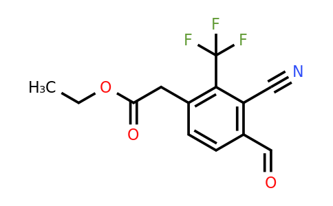 1803765-56-1 | Ethyl 3-cyano-4-formyl-2-(trifluoromethyl)phenylacetate
