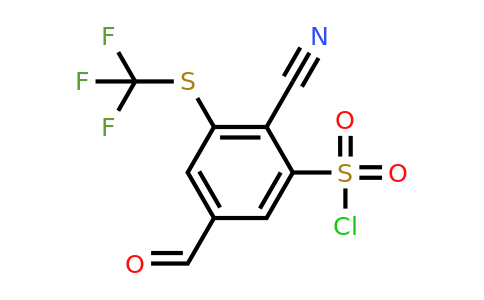1803765-65-2 | 2-Cyano-5-formyl-3-(trifluoromethylthio)benzenesulfonylchloride
