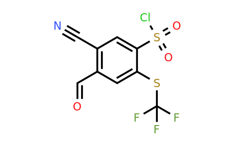 1803765-74-3 | 5-Cyano-4-formyl-2-(trifluoromethylthio)benzenesulfonylchloride