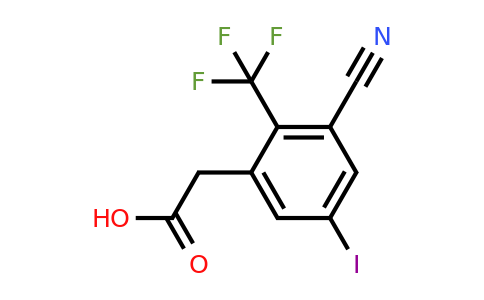 1803765-99-2 | 3-Cyano-5-iodo-2-(trifluoromethyl)phenylacetic acid