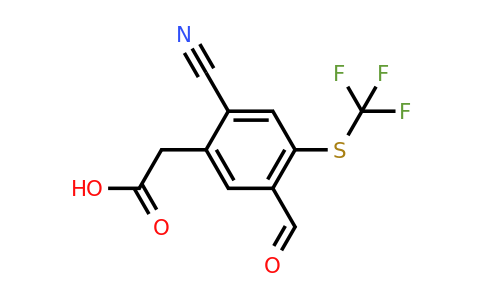 1803766-07-5 | 2-Cyano-5-formyl-4-(trifluoromethylthio)phenylacetic acid