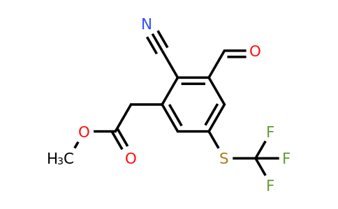 1803766-13-3 | Methyl 2-cyano-3-formyl-5-(trifluoromethylthio)phenylacetate