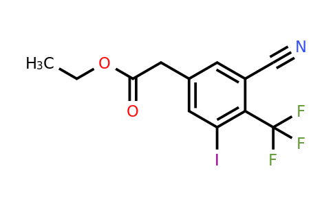 1803766-23-5 | Ethyl 3-cyano-5-iodo-4-(trifluoromethyl)phenylacetate