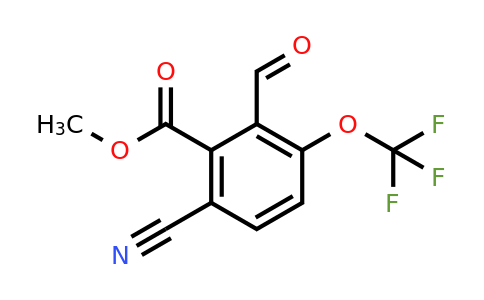 Methyl 6-cyano-2-formyl-3-(trifluoromethoxy)benzoate