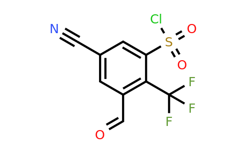 1803768-12-8 | 5-Cyano-3-formyl-2-(trifluoromethyl)benzenesulfonyl chloride