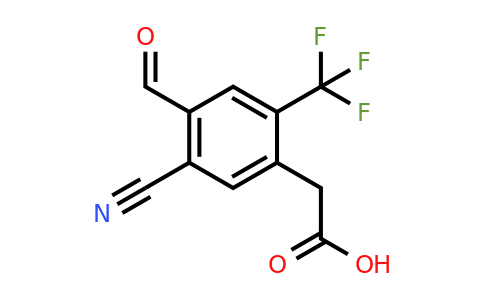1803768-23-1 | 5-Cyano-4-formyl-2-(trifluoromethyl)phenylacetic acid