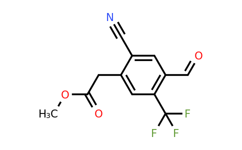 1803768-85-5 | Methyl 2-cyano-4-formyl-5-(trifluoromethyl)phenylacetate