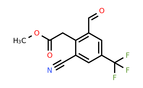 1803768-91-3 | Methyl 2-cyano-6-formyl-4-(trifluoromethyl)phenylacetate