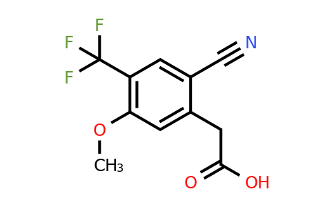 1803774-37-9 | 2-Cyano-5-methoxy-4-(trifluoromethyl)phenylacetic acid