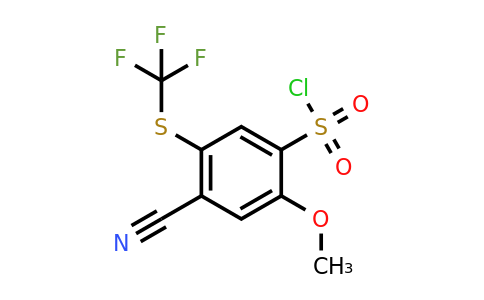 1803774-53-9 | 4-Cyano-2-methoxy-5-(trifluoromethylthio)benzenesulfonylchloride