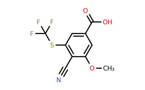 1803774-61-9 | 4-Cyano-3-methoxy-5-(trifluoromethylthio)benzoic acid