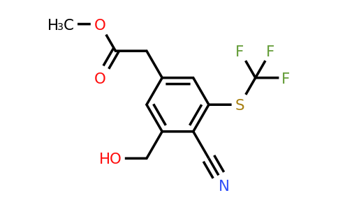 1803774-80-2 | Methyl 4-cyano-3-hydroxymethyl-5-(trifluoromethylthio)phenylacetate
