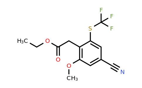 1803774-85-7 | Ethyl 4-cyano-2-methoxy-6-(trifluoromethylthio)phenylacetate