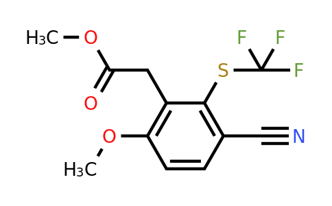 1803774-99-3 | Methyl 3-cyano-6-methoxy-2-(trifluoromethylthio)phenylacetate