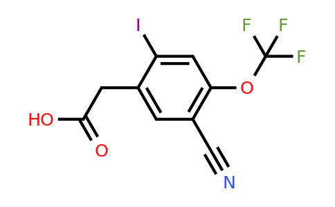 1803775-59-8 | 5-Cyano-2-iodo-4-(trifluoromethoxy)phenylacetic acid