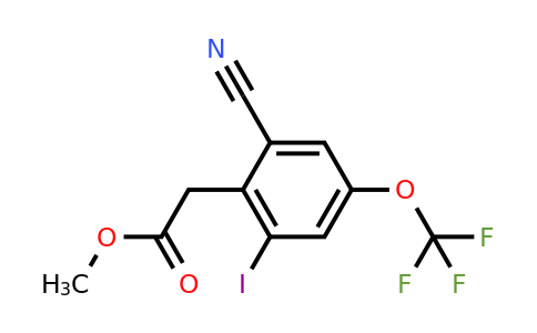 1803775-92-9 | Methyl 2-cyano-6-iodo-4-(trifluoromethoxy)phenylacetate