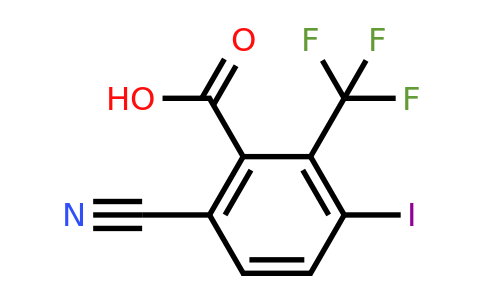 6-Cyano-3-iodo-2-(trifluoromethyl)benzoic acid