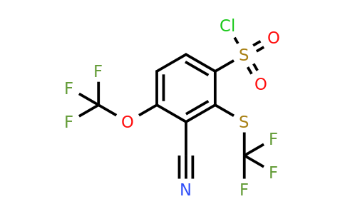 1803776-56-8 | 3-Cyano-4-trifluoromethoxy-2-(trifluoromethylthio)benzenesulfonylchloride