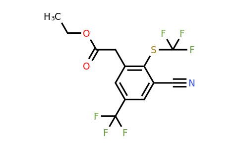 1803776-84-2 | Ethyl 3-cyano-5-trifluoromethyl-2-(trifluoromethylthio)phenylacetate