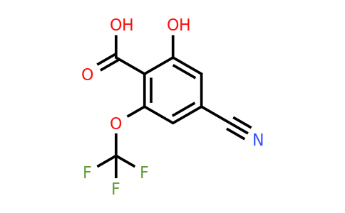 1803776-95-5 | 4-Cyano-2-hydroxy-6-(trifluoromethoxy)benzoic acid