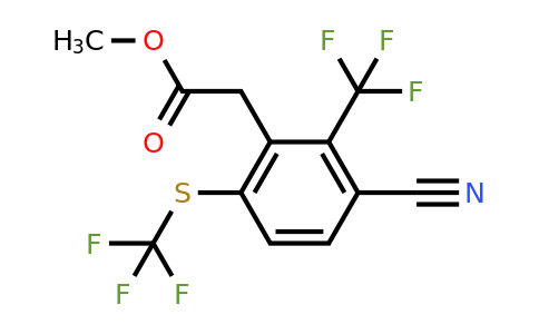 1803777-03-8 | Methyl 3-cyano-2-trifluoromethyl-6-(trifluoromethylthio)phenylacetate