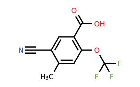 1803777-17-4 | 5-Cyano-4-methyl-2-(trifluoromethoxy)benzoic acid