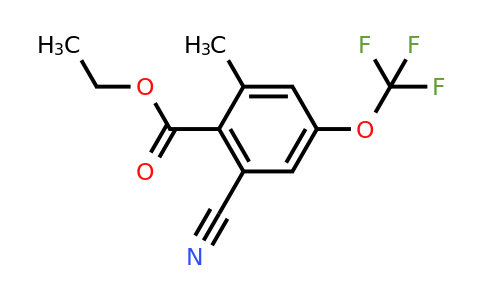 1803777-24-3 | Ethyl 2-cyano-6-methyl-4-(trifluoromethoxy)benzoate