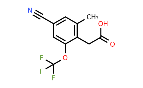 1803777-63-0 | 4-Cyano-2-methyl-6-(trifluoromethoxy)phenylacetic acid
