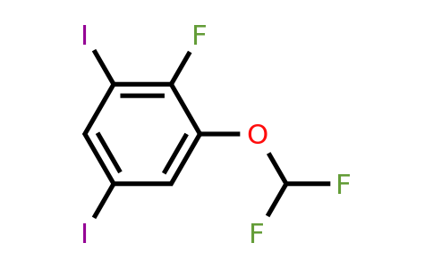 1803777-64-1 | 1-Difluoromethoxy-3,5-diiodo-2-fluorobenzene