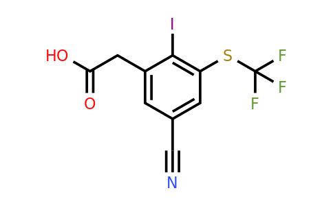 1803777-71-0 | 5-Cyano-2-iodo-3-(trifluoromethylthio)phenylacetic acid