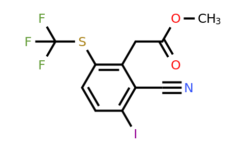 1803777-88-9 | Methyl 2-cyano-3-iodo-6-(trifluoromethylthio)phenylacetate