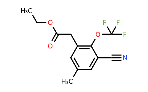 1803778-26-8 | Ethyl 3-cyano-5-methyl-2-(trifluoromethoxy)phenylacetate