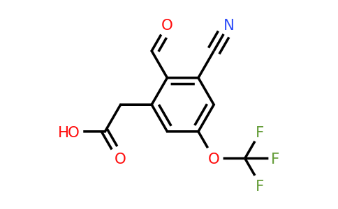 1803778-28-0 | 3-Cyano-2-formyl-5-(trifluoromethoxy)phenylacetic acid
