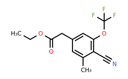 1803778-35-9 | Ethyl 4-cyano-3-methyl-5-(trifluoromethoxy)phenylacetate