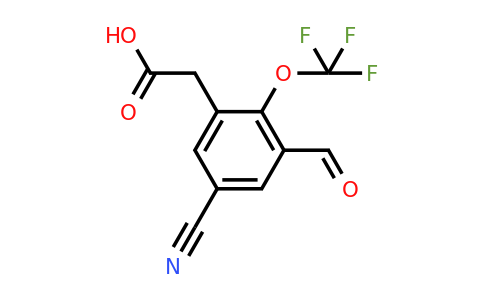1803778-38-2 | 5-Cyano-3-formyl-2-(trifluoromethoxy)phenylacetic acid