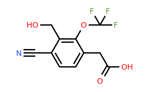 1803778-43-9 | 4-Cyano-3-hydroxymethyl-2-(trifluoromethoxy)phenylacetic acid