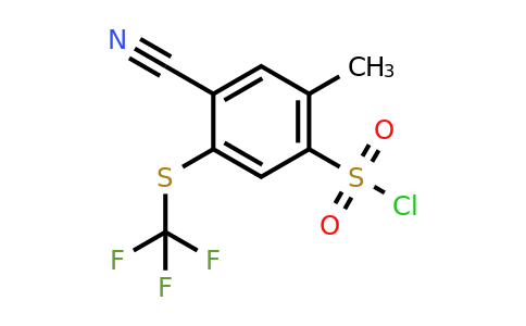 1803778-86-0 | 4-Cyano-2-methyl-5-(trifluoromethylthio)benzenesulfonyl chloride