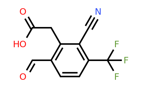 1803779-19-2 | 2-Cyano-6-formyl-3-(trifluoromethyl)phenylacetic acid