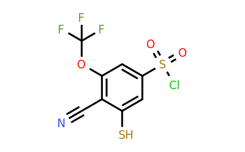 1803779-20-5 | 4-Cyano-3-mercapto-5-(trifluoromethoxy)benzenesulfonylchloride