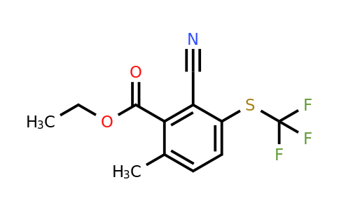 1803779-23-8 | Ethyl 2-cyano-6-methyl-3-(trifluoromethylthio)benzoate